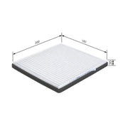 Bosch Cabin Air Filter (Pollen Filter) fits Chevrolet Spark 2010 on 1.0 1.2