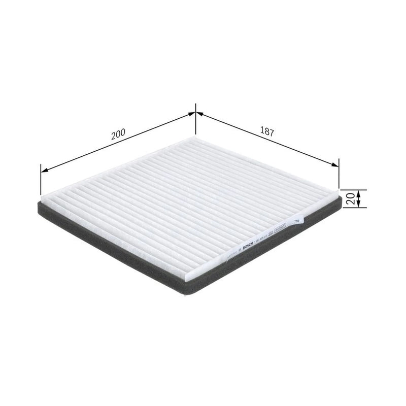 Bosch Cabin Air Filter (Pollen Filter) fits Chevrolet Spark 2010 on 1.0 1.2