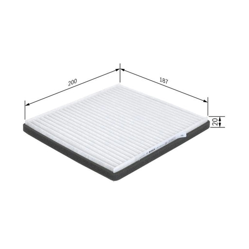 Bosch Cabin Air Filter (Pollen Filter) fits Chevrolet Spark 2010 on 1.0 1.2