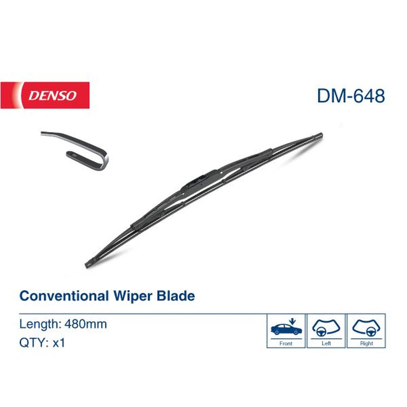 Denso Passenger Side Wiper Blades fits Alfa Romeo 156 1997-2005