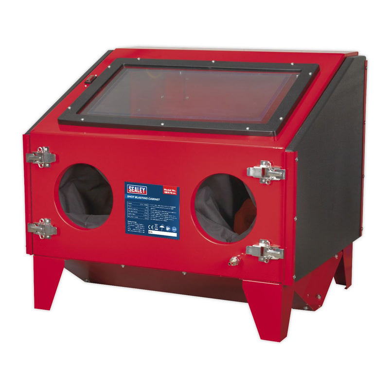Sealey Shot Blasting Cabinet Double Access 695 x 580 x 625mm SB970 Sealey - Dynamic Drive