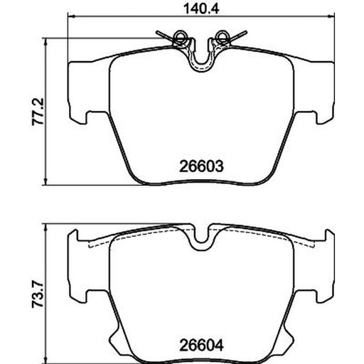 Mintex Rear Brake Pad Set fits BMW 5 2024 on