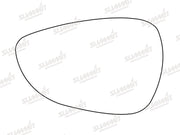 Summit Stick-On Standard Mirror Glass fits Ford Fiesta 09 on LHS Summit - Bars 4 Cars