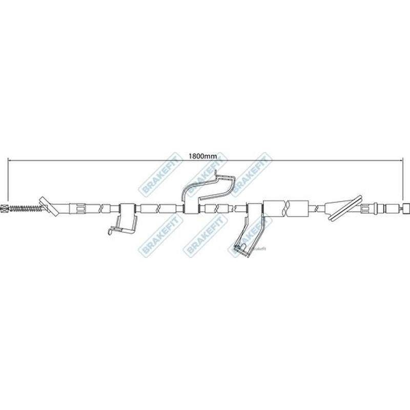 Apec Handbrake Cable Right Rear fits Honda Cr-V III 2006-2012 2.0 2.2