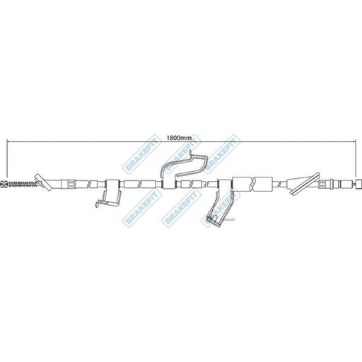 Apec Handbrake Cable Right Rear fits Honda Cr-V III 2006-2012 2.0 2.2
