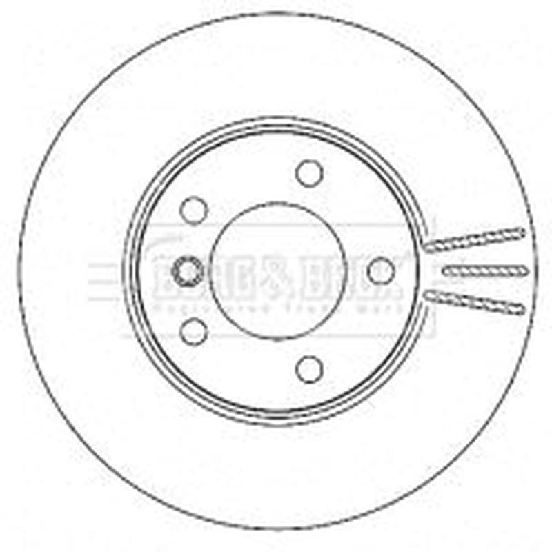 Borg & Beck Front Vented & Rear Vented Brake Discs & Pads fits BMW 3 2004-2012
