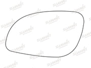 Summit Heated Base Plate With Standard Mirror Glass fits Vauxhall Vectra 02 on LHS Summit - Bars 4 Cars