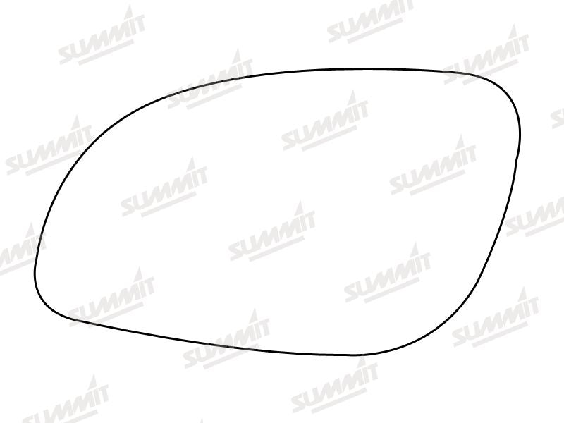 Summit Heated Base Plate With Standard Mirror Glass fits Vauxhall Vectra 02 on LHS Summit - Bars 4 Cars