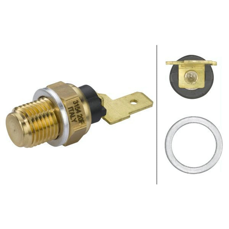 Hella Oil Temperature Sensor fits Ford Galaxy 1995-2006 1.9 2.8
