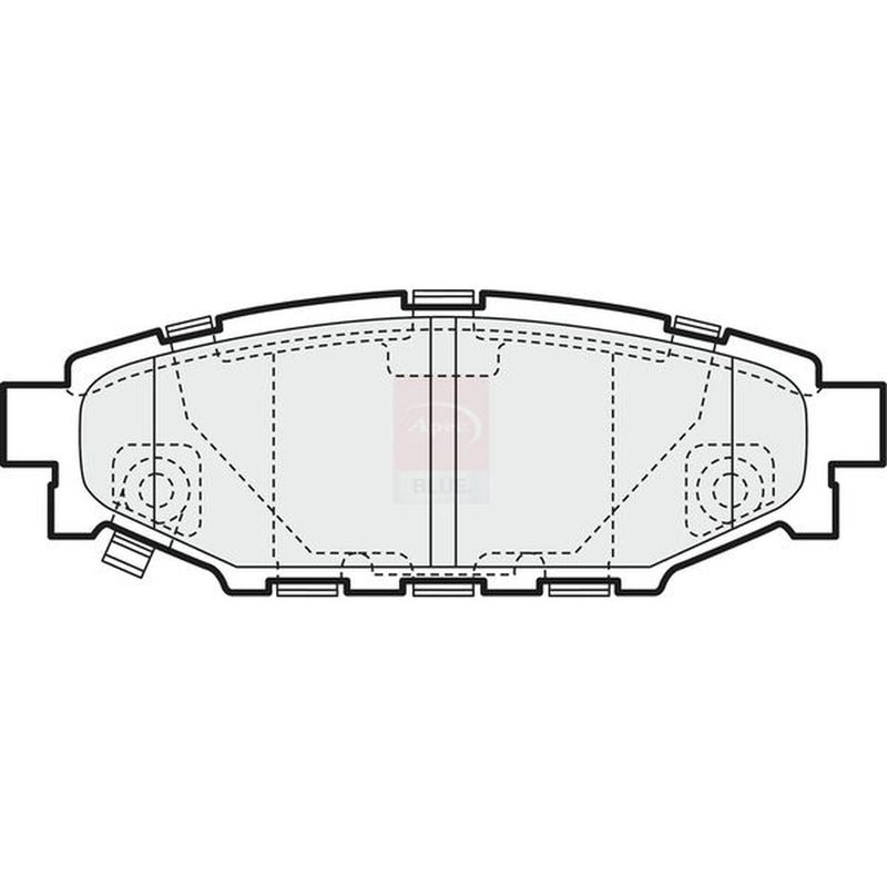 Apec Rear Brake Pad Set fits Subaru Forester 2008-2013 2.0 2.5