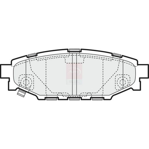 Apec Rear Brake Pad Set fits Subaru Forester 2008-2013 2.0 2.5