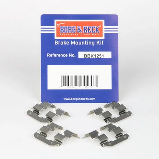 Borg & Beck Brake Pad Accessory Fitting Kit Rear BBK1251
