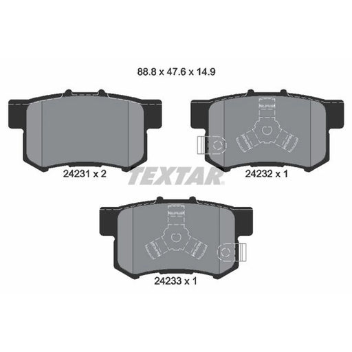 Textar Rear Brake Pad Set 2423101