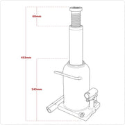 Viking Viking Bottle Jack 20 Tonne PBJ20S Viking - Dynamic Drive