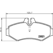 DON Rear Brake Pad Set fits Mercedes-Benz G-Class 1989-2023