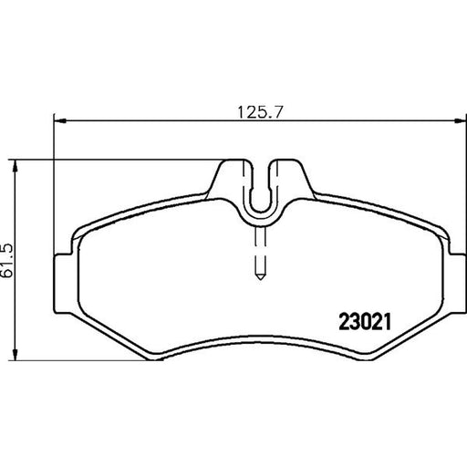 Mintex Rear Brake Pad Set fits Mercedes-Benz G-Class 1989-2023