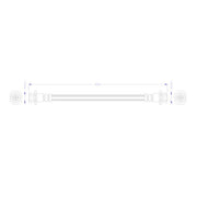 Juratek Brake Hydraulic Hose Line Rear fits Nissan Leaf 2010-2017