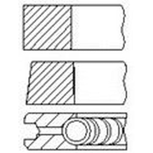 FAI Piston Ring Kit (1CYL) PR8-000 1110A561 PR8-000