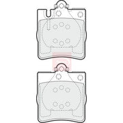 Apec Rear Brake Pad Set fits Mercedes-Benz C-Class 2000-2008