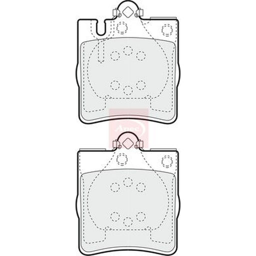 Apec Rear Brake Pad Set fits Mercedes-Benz C-Class 2000-2008