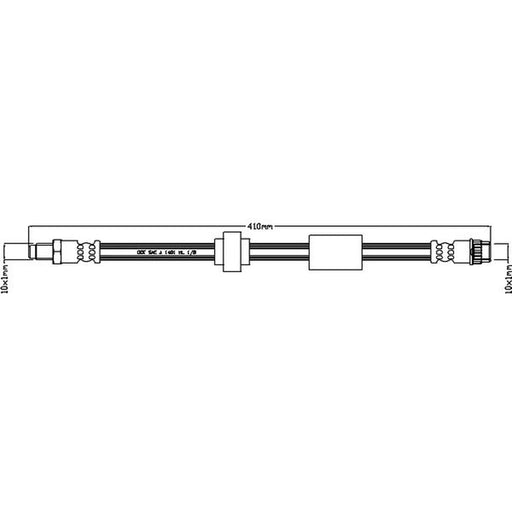 Juratek Brake Hydraulic Hose Line Front fits Nissan NV300 2016 on 1.6
