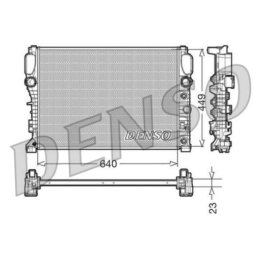 Denso Engine Radiator fits Mercedes-Benz Cls 2004-2010 219.354 219.356 219.357