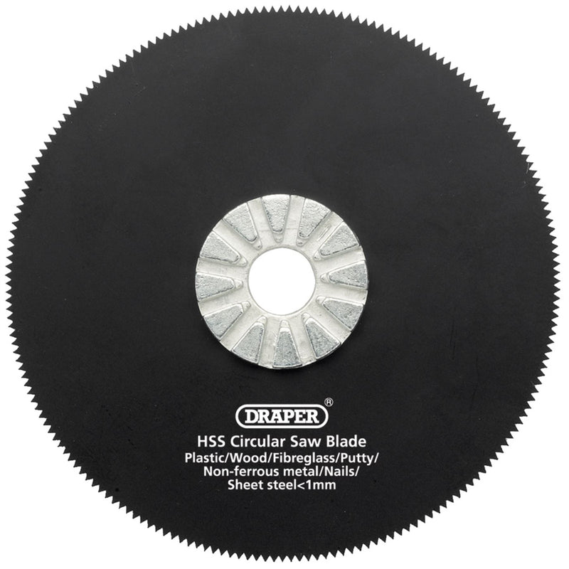 Draper HSS Circular Saw Blade, 88mm Diameter, 18tpi 26074 Draper - Dynamic Drive