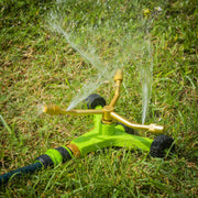 Sealey 3-Arm Brass Sprinkler with Metal Wheeled Base JS2032 Sealey - Dynamic Drive