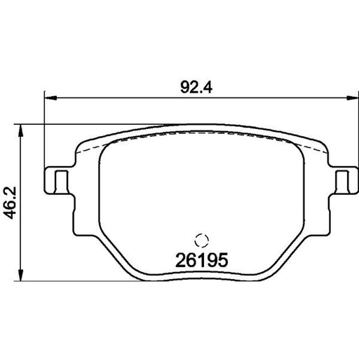 DON Rear Brake Pad Set fits Citroën C4 III 2025 on 1.2