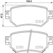 DON Rear Brake Pad Set fits Mazda 6 2012-2020 2.0 2.2 2.5