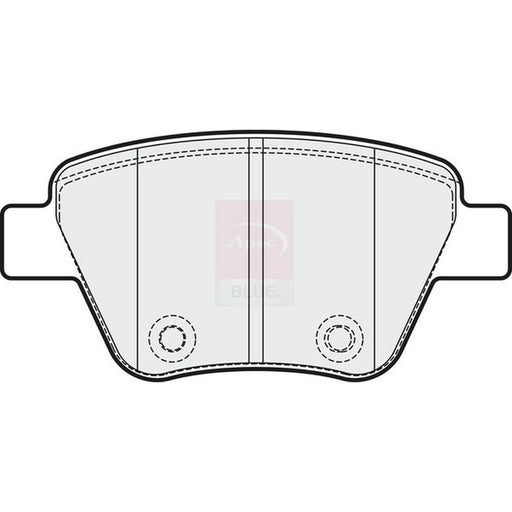 Apec Rear Brake Pad Set fits Audi A1 2012 on 2.0