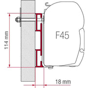 Fiamma Adaptor D 8cm: Sturdy and Reliable Accessory Attachment Fiamma - Dynamic Drive