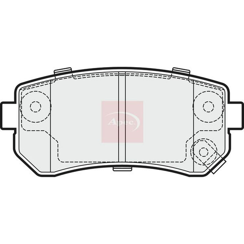 Apec Front & Rear Brake Discs & Pads fits Kia Pro Cee'D 2008-2013 1.4 1.6 2.0