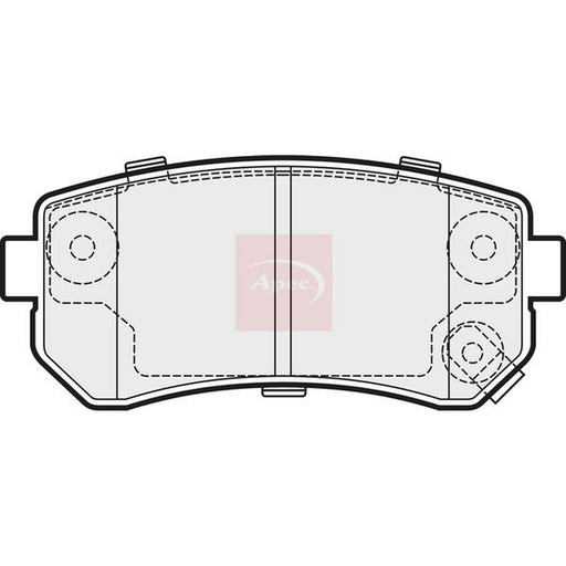 Apec Rear Brake Solid Discs & Pads fits Kia Picanto II 2013-2017 1.0