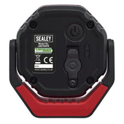 Sealey LED700PR Rechargeable Pocket Floodlight with Magnet 360° 7W COB LED - Red Sealey  - Dynamic Drive