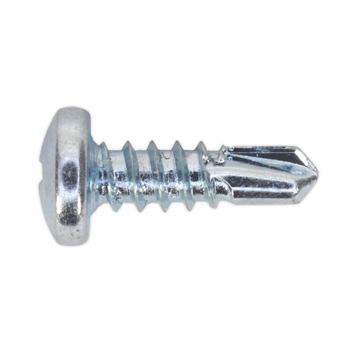 Sealey Self Drilling Screw 4.2 x 13mm Pan Head Phillips Zinc Pack of 100 Sealey - Dynamic Drive