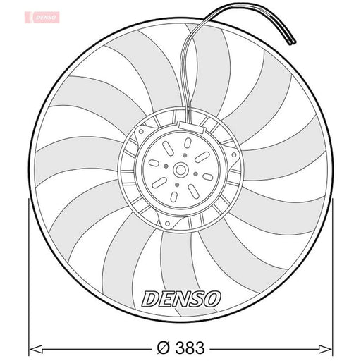 Denso Engine Cooling Fan fits Audi A4 B6 2000-2005 1.6 1.8 1.9 2.0