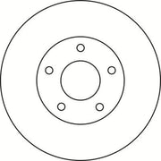 Abtex 2 x Vented Front Brake Discs BD1765V-x2