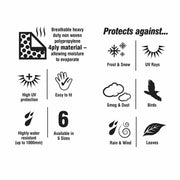 Maypole Green Caravan Cover Full 4-Ply Premium Breathable + Hitch Cover 17-19ft Maypole  - Dynamic Drive