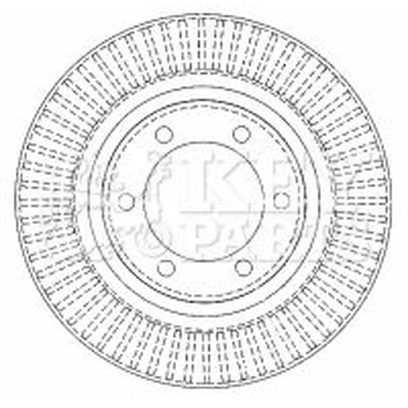 Key Parts 2 x Brake Discs fits Toyota Land Cruiser Prado 2002-2010 3.0 4.0