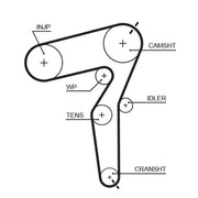 Gates Timing Belt Kit with Rollers fits Alfa Romeo 159 2005-2011 1.9