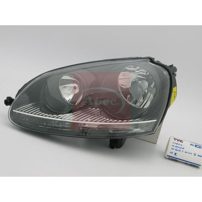 Apec Headlight Headlamp Left fits VW Golf V 2004-2009 2.0