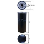 Mahle Engine Oil Filter fits Scania 4 - Series 1995-2008
