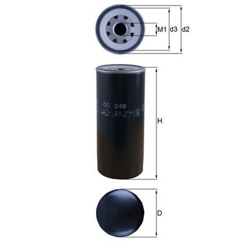 Mahle Engine Oil Filter fits Scania 4 - Series 1995-2008