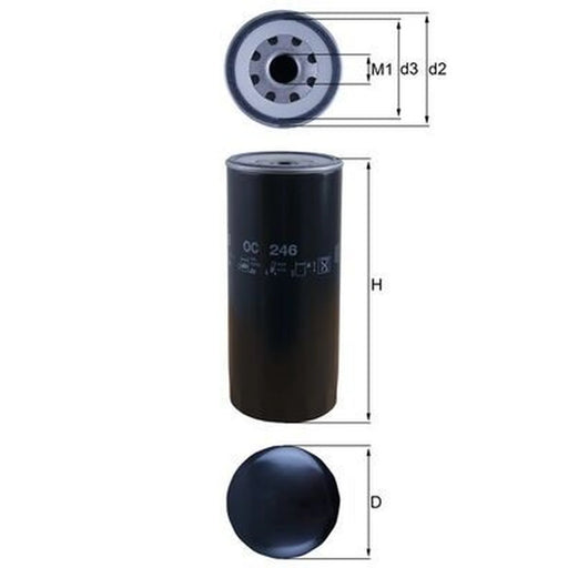 Mahle Engine Oil Filter fits Scania 4 - Series 1995-2008
