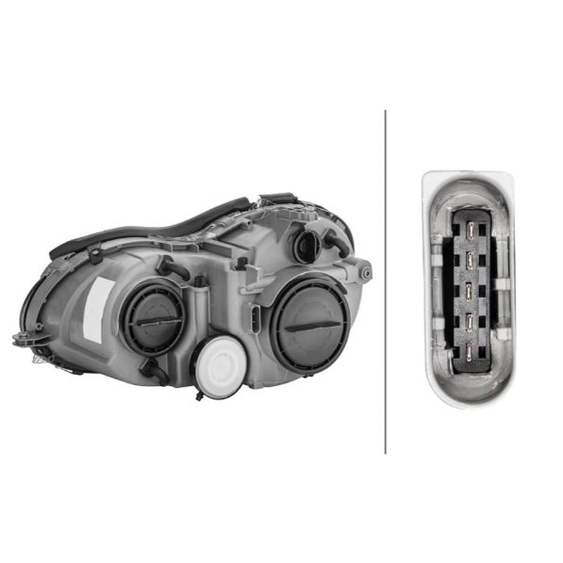 Hella Headlight Headlamp W5W Right fits Mercedes-Benz Clk 2002-2010