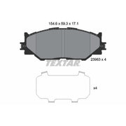 Textar Front Brake Pad Set 2398301