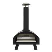 Dellonda Portable Wood-Fired 14" Pizza Oven and Smoking Oven Black/Stainless Steel Dellonda  - Dynamic Drive