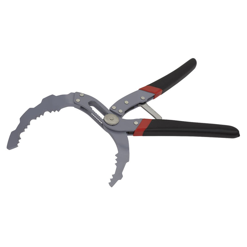 Sealey Oil Filter Pliers Self-Adjusting Angled AK6421 Sealey - Dynamic Drive