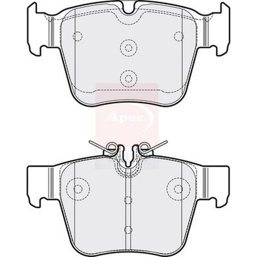 Apec Rear Brake Pad Set fits Mercedes-Benz C-Class 2015-2023